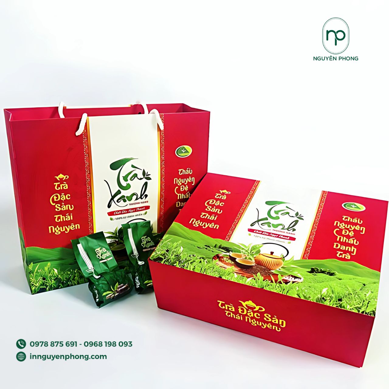 Túi giấy đựng trà cao cấp